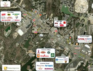 Aerial of The Shops at River Ridge in Birmingham, AL