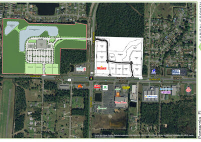 Aerial with Siteplan of Pensacola Florida Whataburger